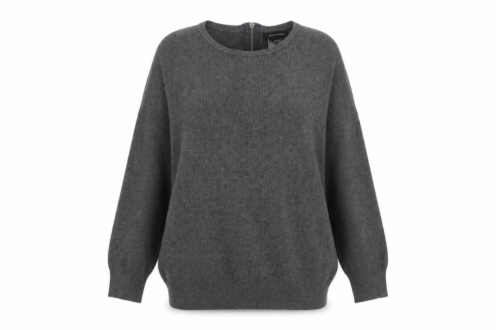 Front view of Atmosphere women’s grey jumper, size UK 10