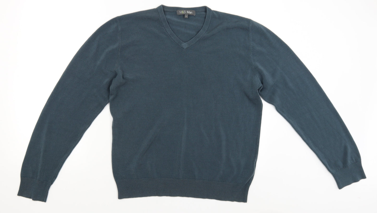 M&S Mens Gold   Pullover Jumper Size L