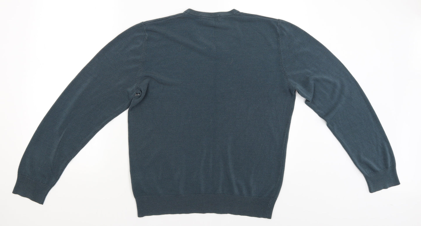 M&S Mens Gold   Pullover Jumper Size L