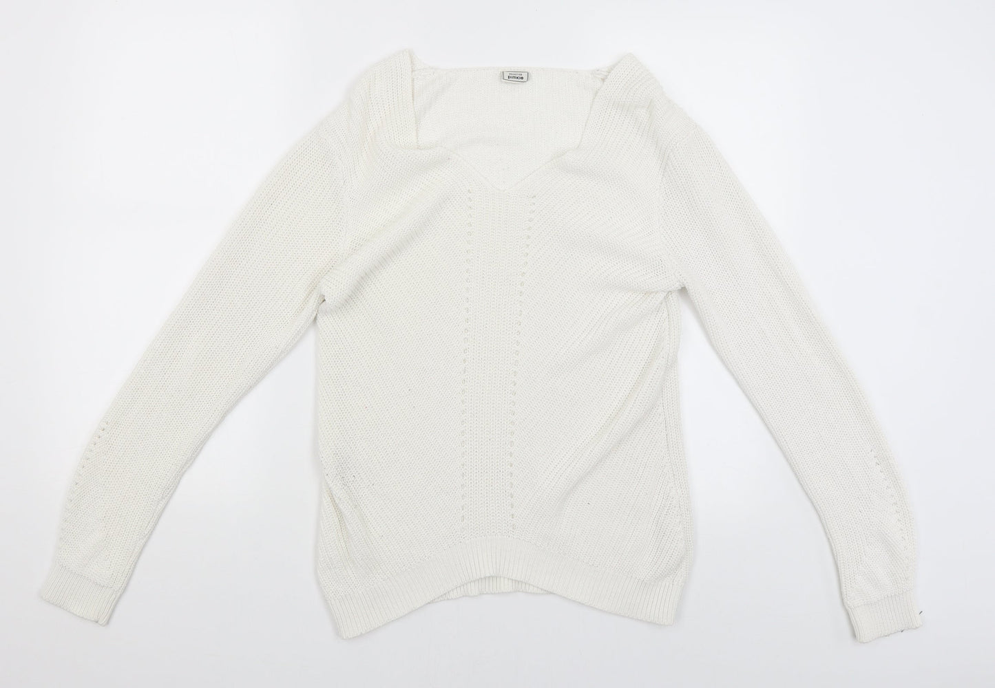 Collection Pimkie Womens White   Pullover Jumper Size S