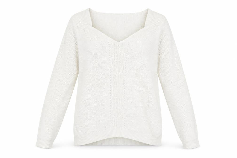 Collection Pimkie Womens White   Pullover Jumper Size S