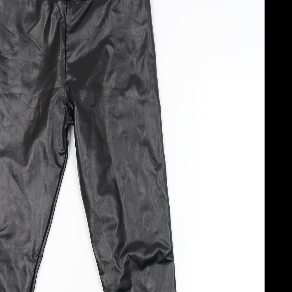 Preworn Womens Black   Carrot Trousers Size L L25 in