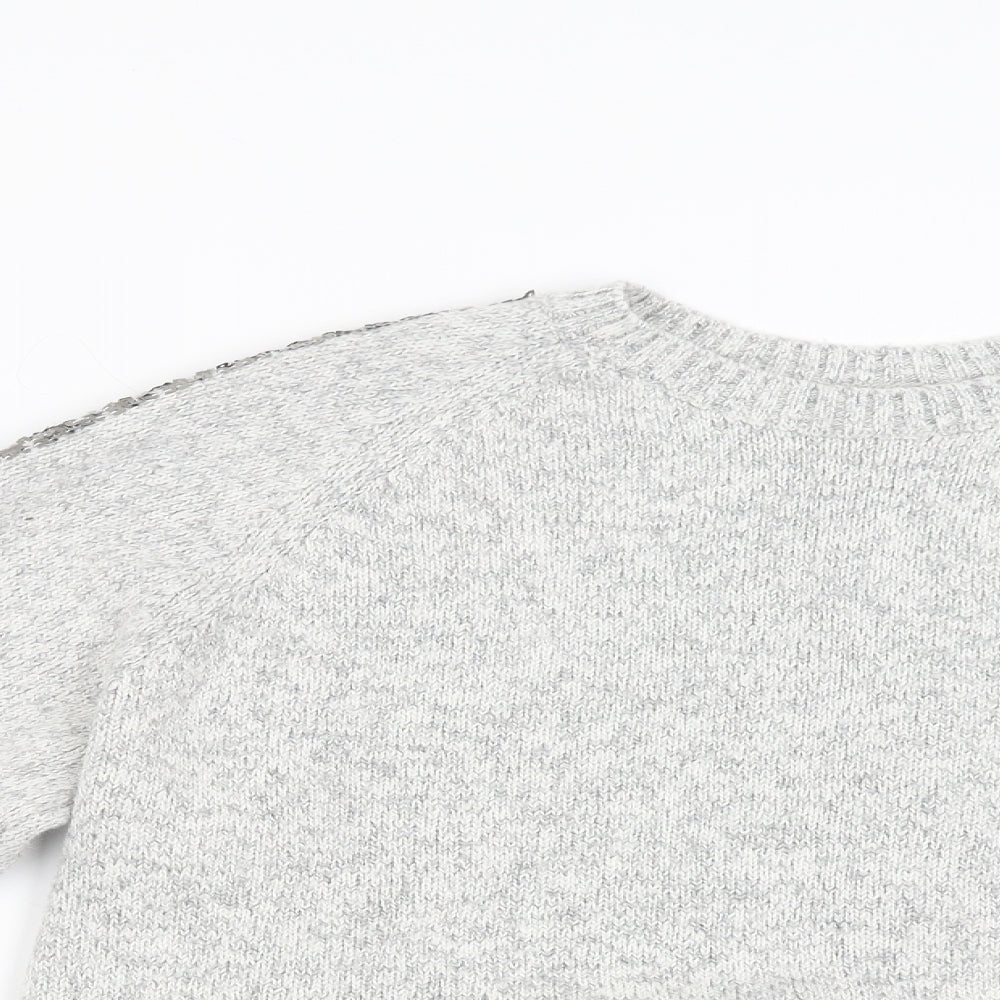 M&S Womens Grey   Pullover Jumper Size 18