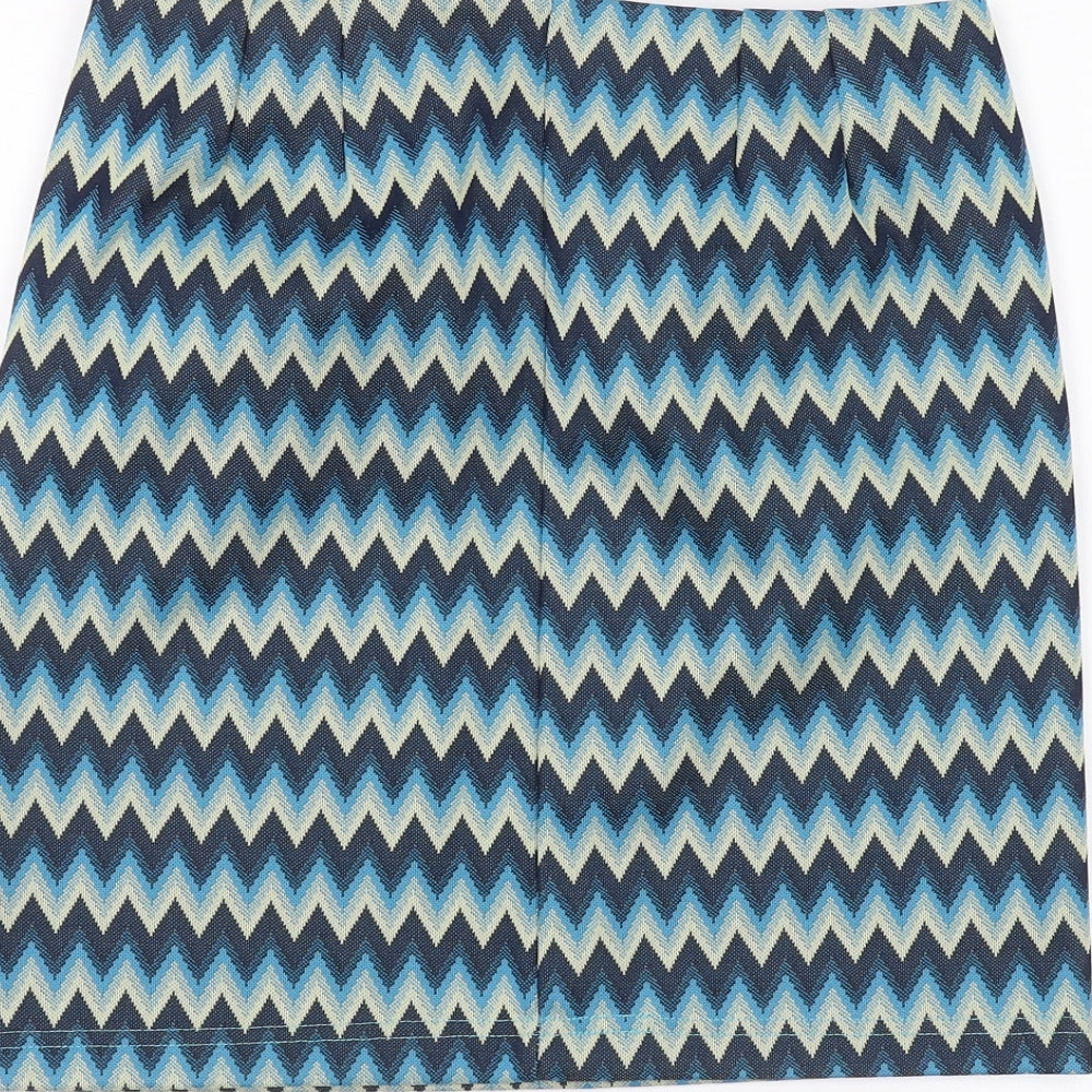 Cosmart Womens Blue   A-Line Skirt Size S