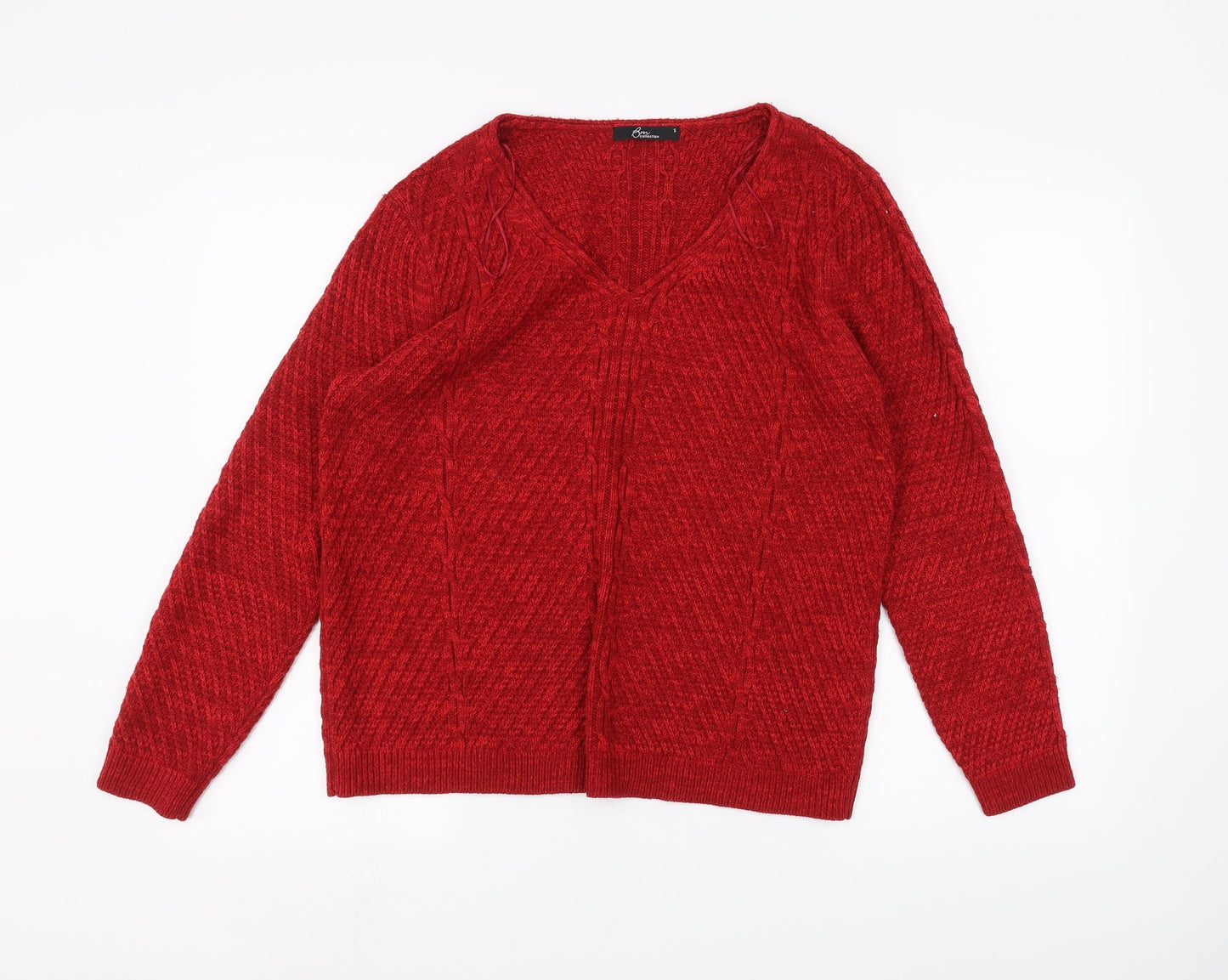 BM Womens Red   Pullover Jumper Size S