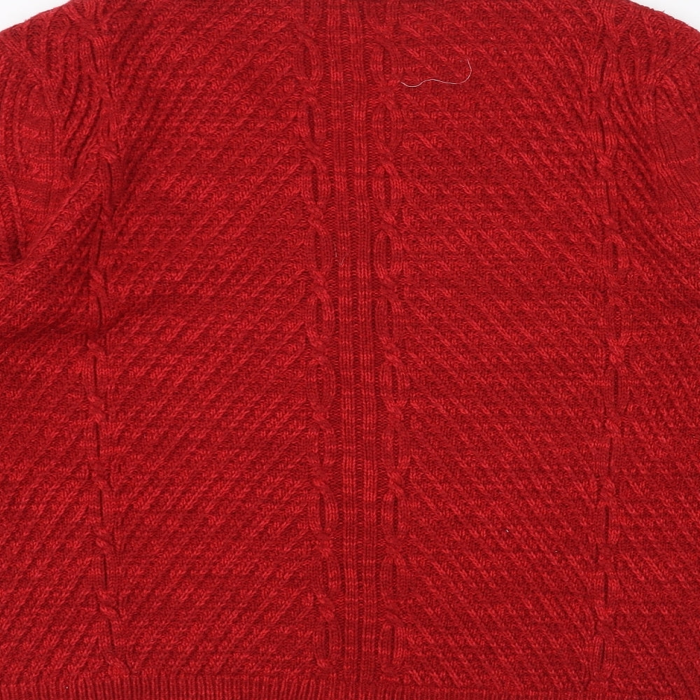 BM Womens Red   Pullover Jumper Size S