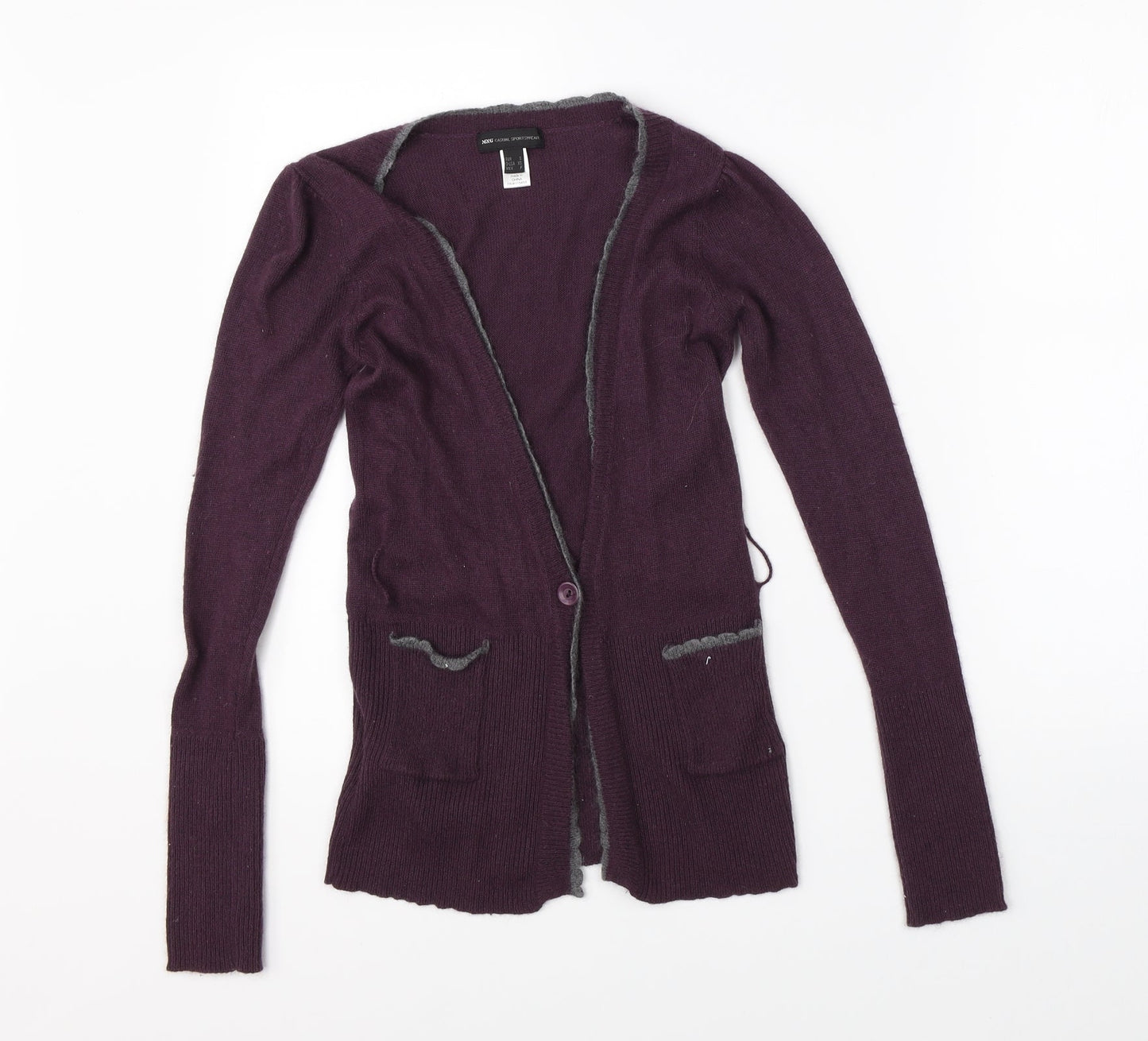 MNG Womens Purple   Cardigan Jumper Size S