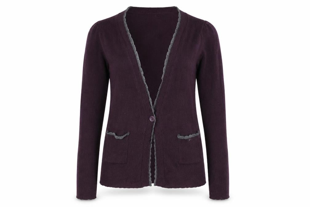 MNG Womens Purple   Cardigan Jumper Size S