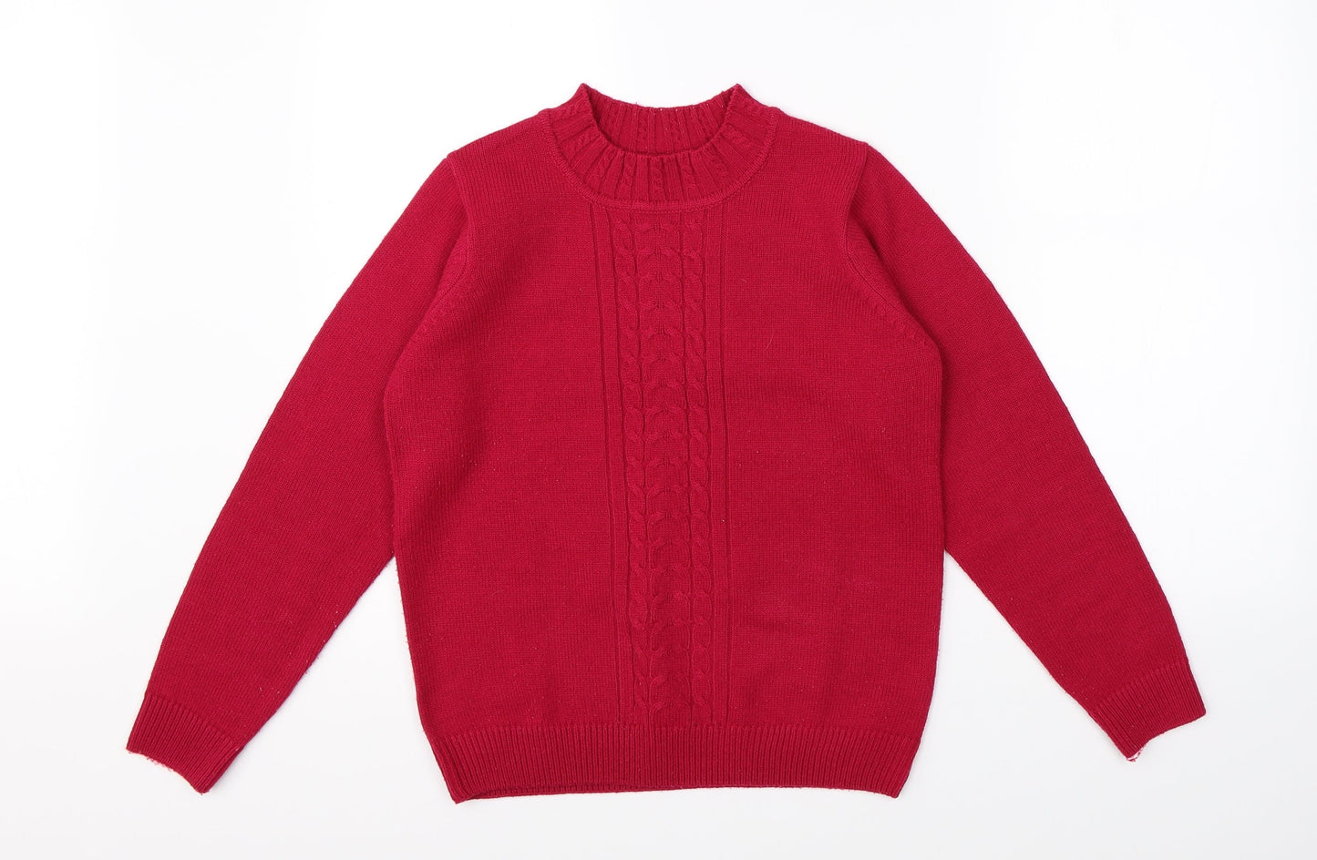Isle Womens Pink  Knit Pullover Jumper Size S