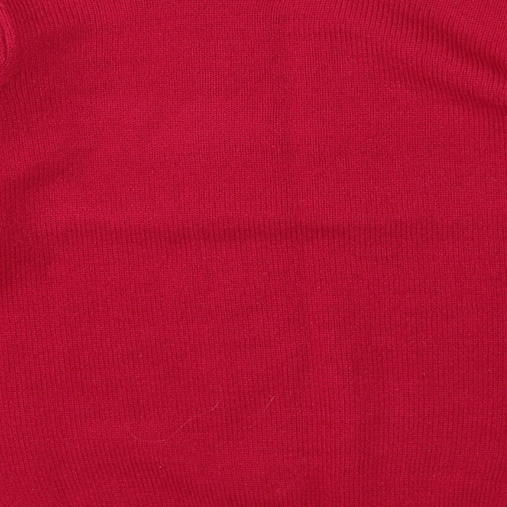 Isle Womens Pink  Knit Pullover Jumper Size S