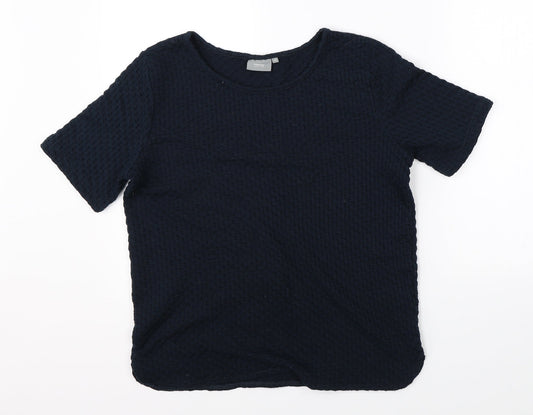 B Young Womens Blue   Basic Blouse Size M
