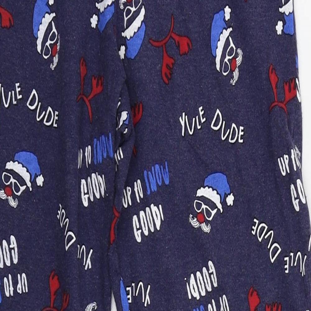 F&F Boys Blue    Lounge Pants Size 9-10 Years  - Christmas