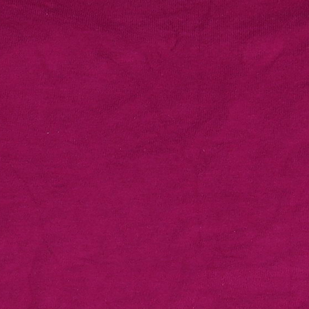 Bellino Womens Purple   Basic T-Shirt Size 12