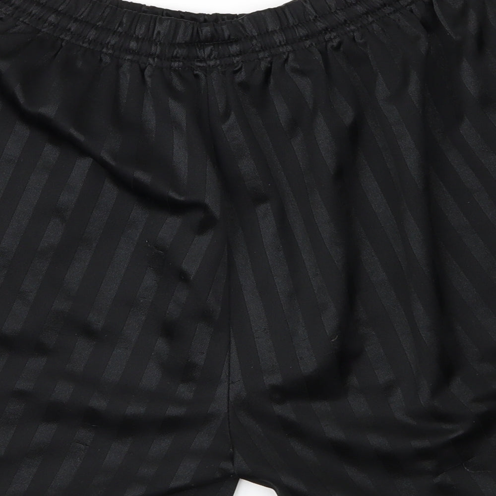 Preworn Womens Black Striped  Athletic Shorts Size 34