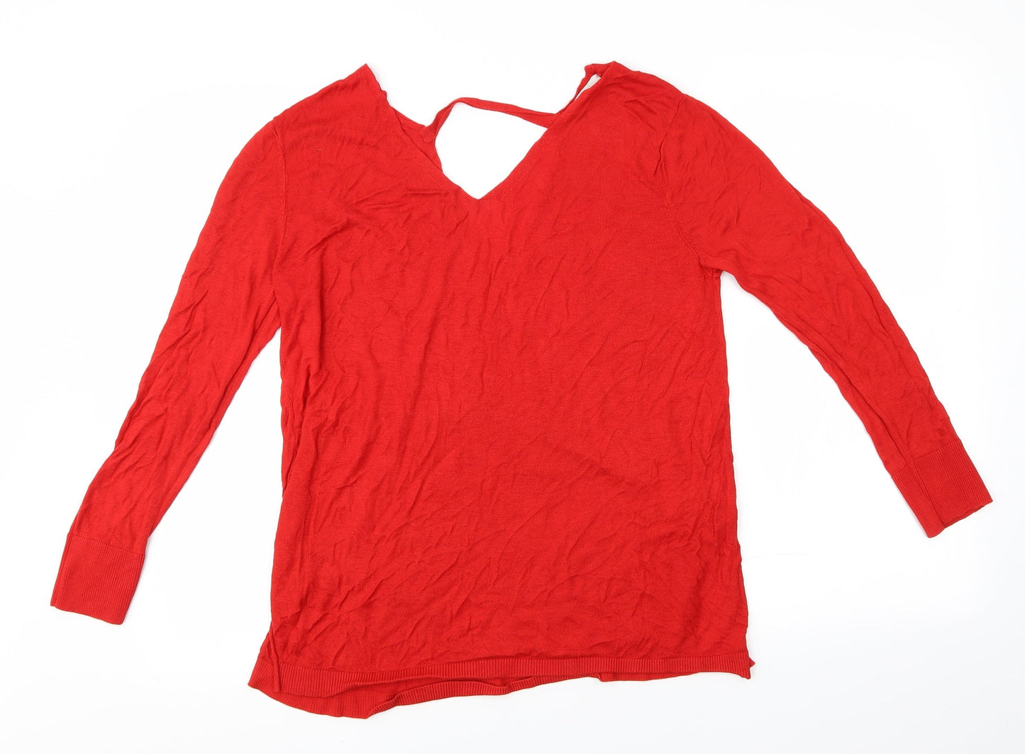 Peacocks Womens Red   Pullover Jumper Size 16