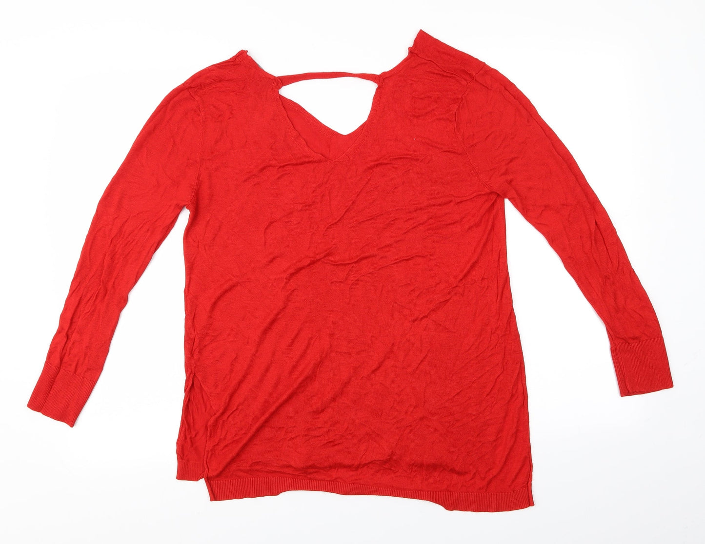 Peacocks Womens Red   Pullover Jumper Size 16