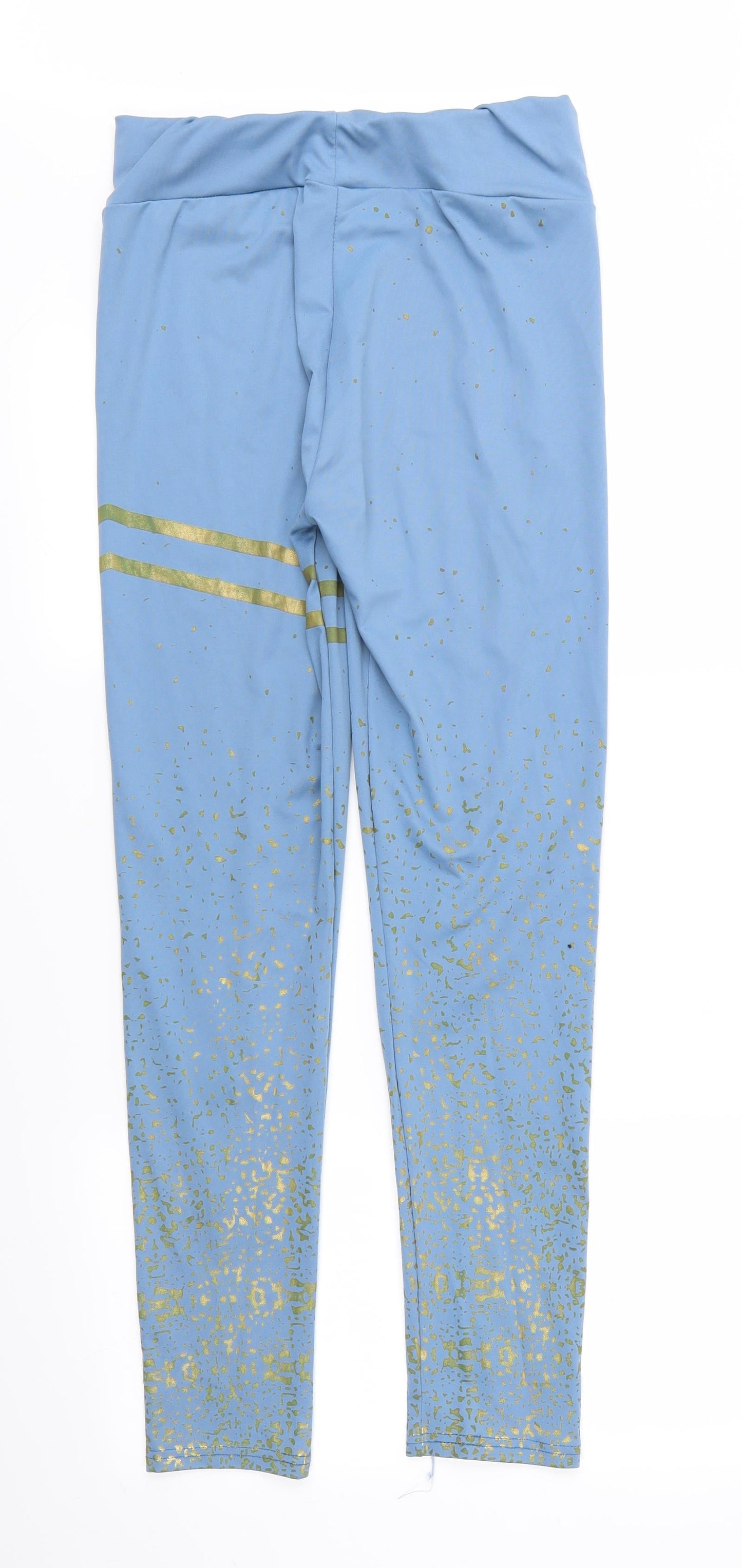 Preworn Womens Blue Animal Print   Leggings  L30 in