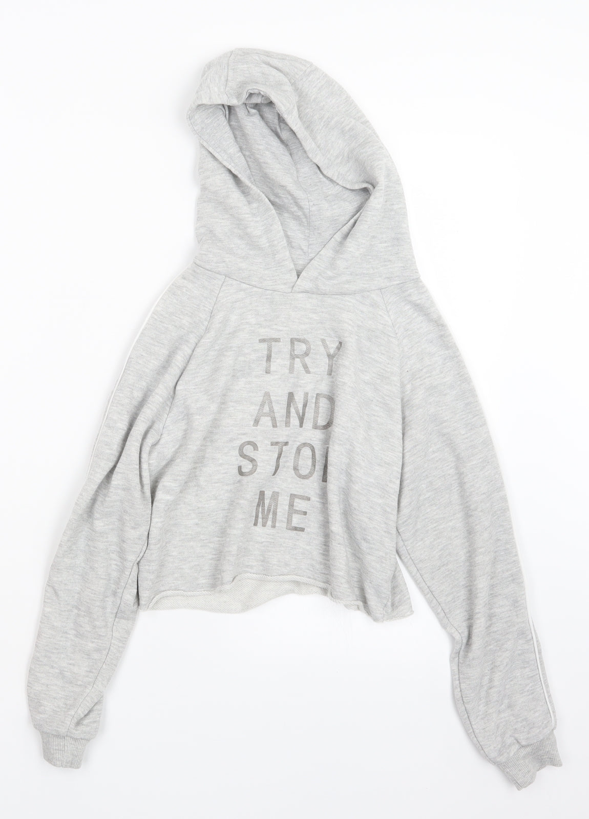 Active Girls Grey   Pullover Hoodie Size 11-12 Years