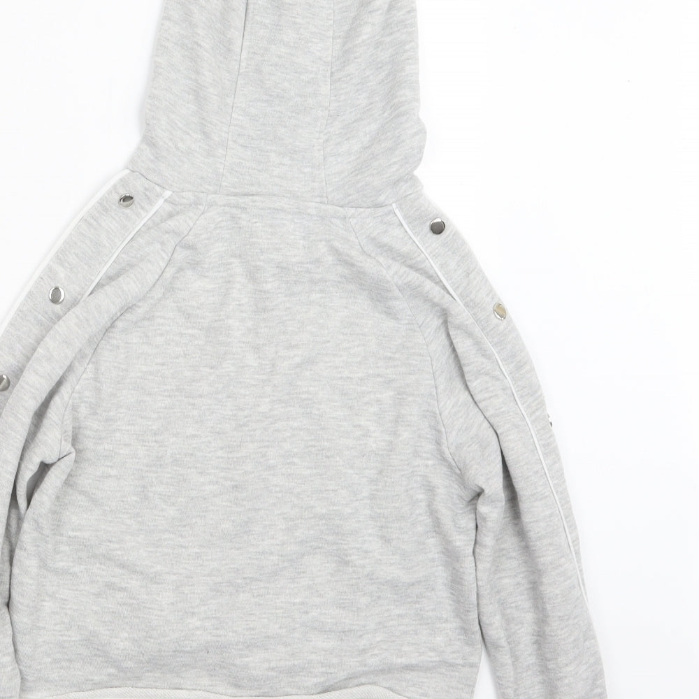 Active Girls Grey   Pullover Hoodie Size 11-12 Years