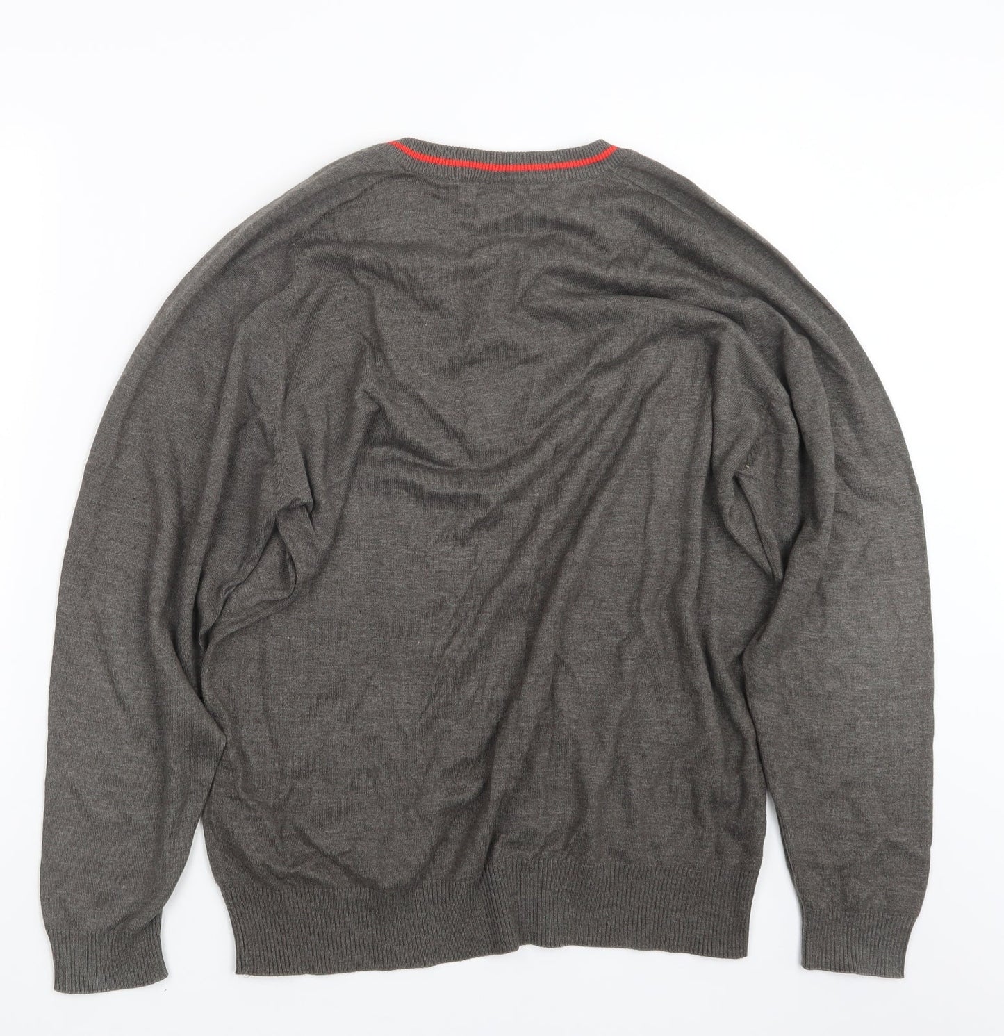 Stevensons Mens Brown  Knit Pullover Jumper Size L