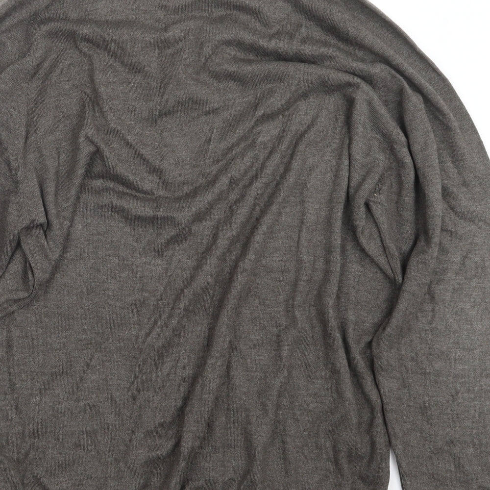 Stevensons Mens Brown  Knit Pullover Jumper Size L