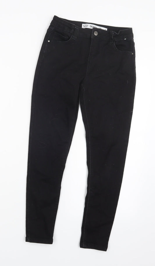 Denim Co. Girls Black  Denim Skinny Jeans Size 10-11 Years