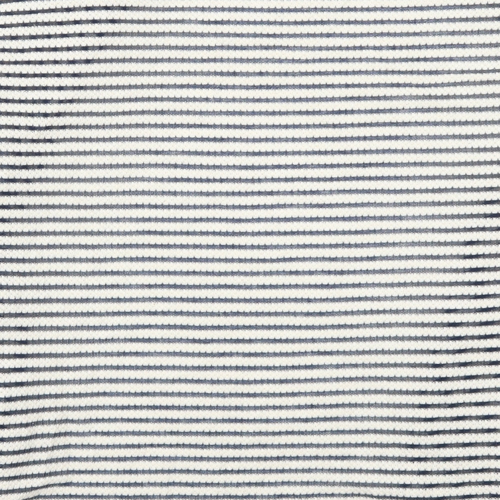 Papaya Womens Blue Striped  Cardigan Jumper Size 14