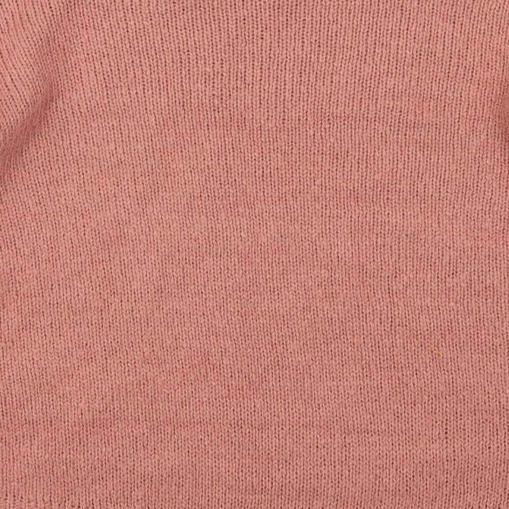 New Look Womens Pink  Knit Pullover Jumper Size S