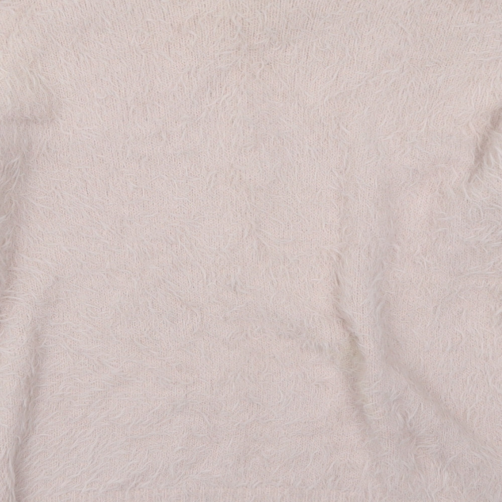 F&F Womens Pink  Knit Pullover Jumper Size 10