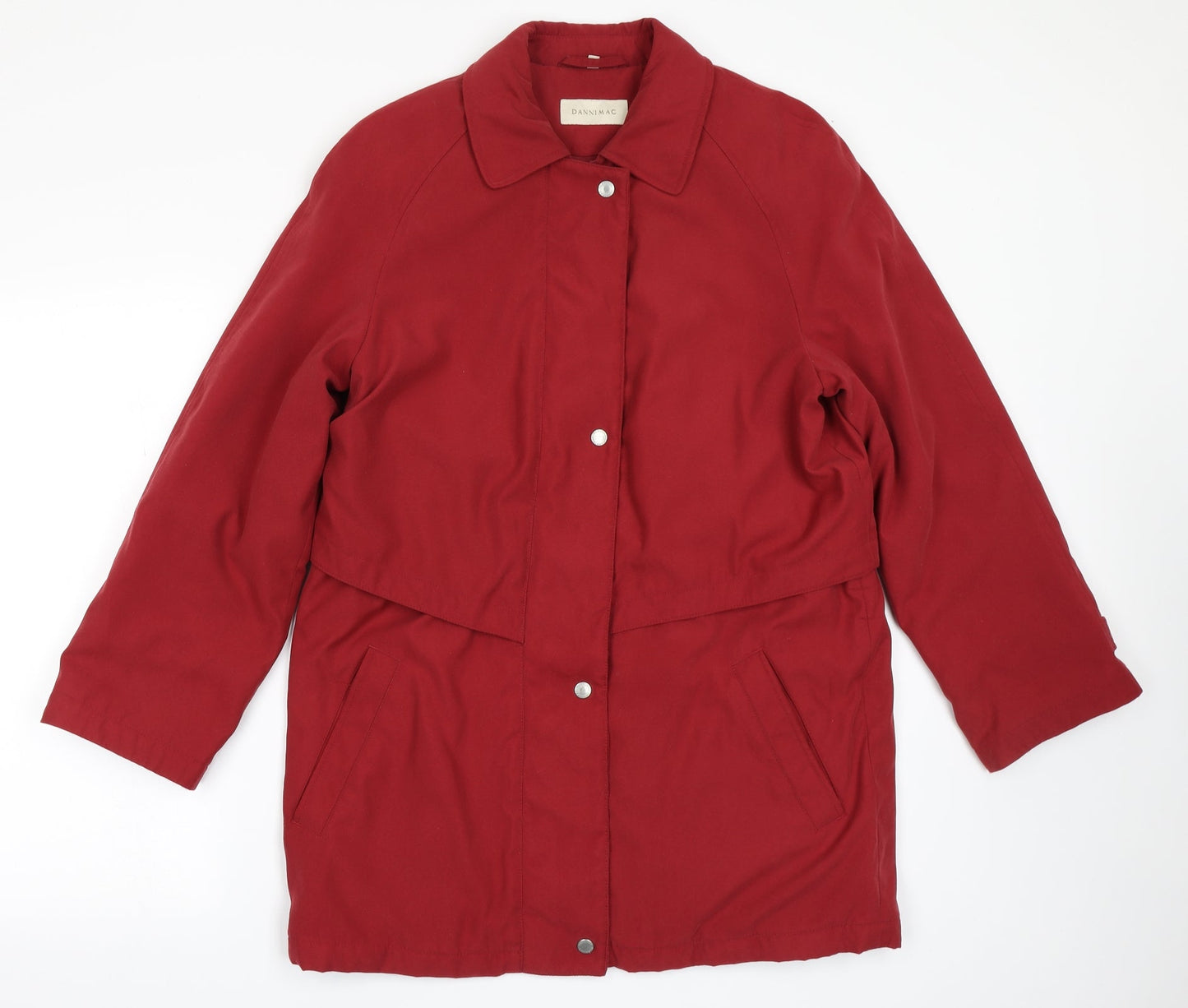 Dannimac Womens Red   Overcoat Coat Size M