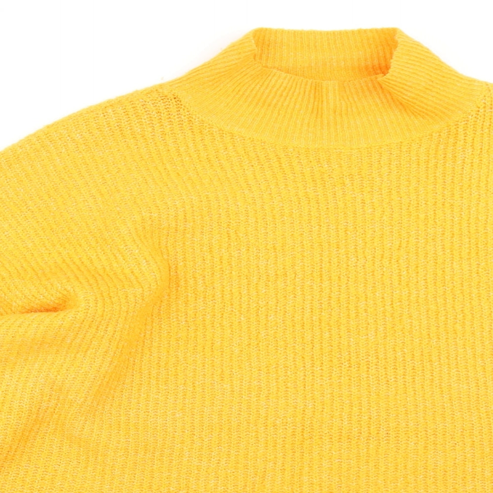 F&F Womens Yellow  Knit Pullover Jumper Size 14