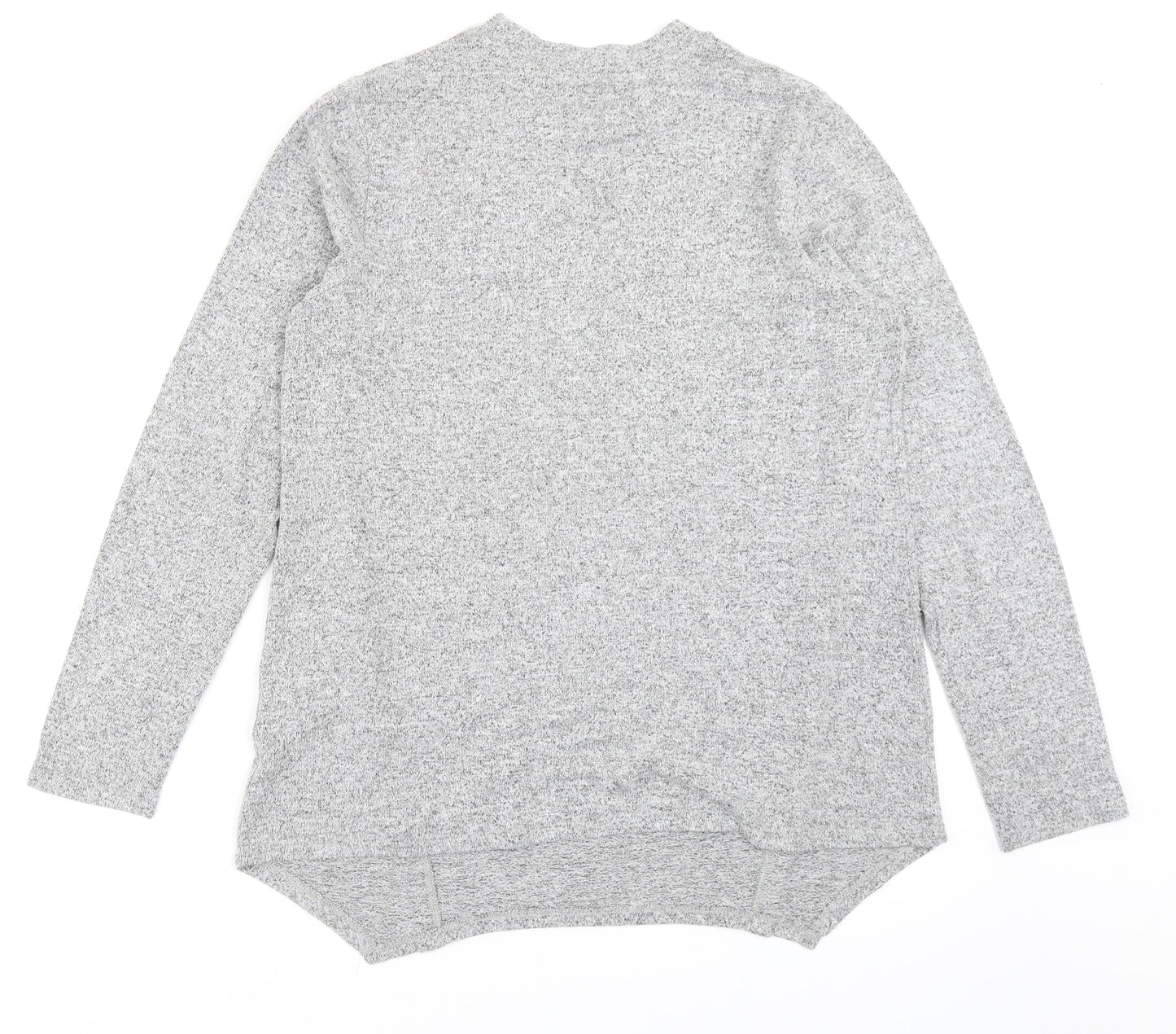 COIN 1804 Womens Grey  Knit Pullover Jumper Size M