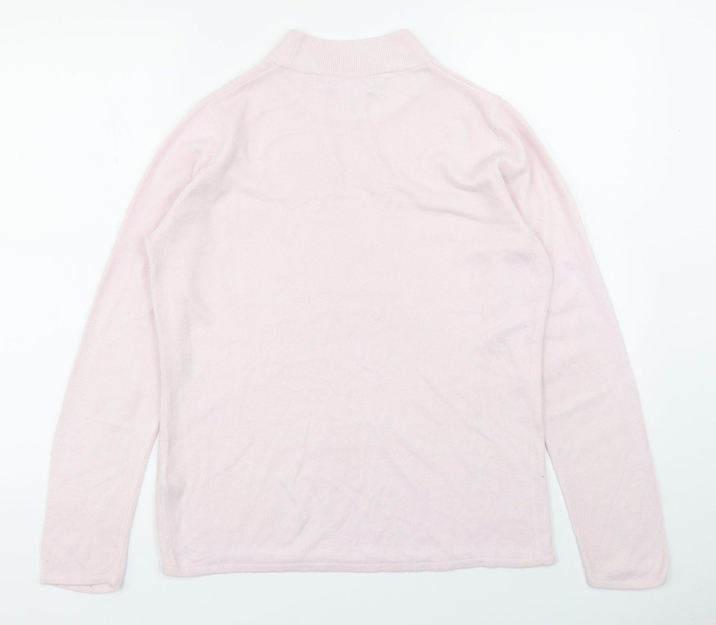 Bonmarché Womens Pink  Knit Pullover Jumper Size S