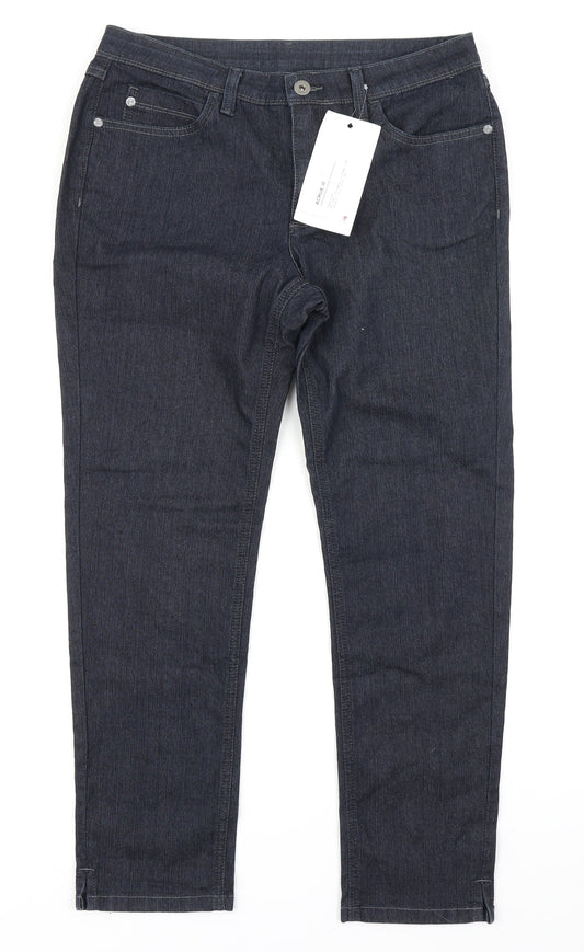 Vicunha Womens Blue  Denim Straight Jeans Size 30 in L24 in