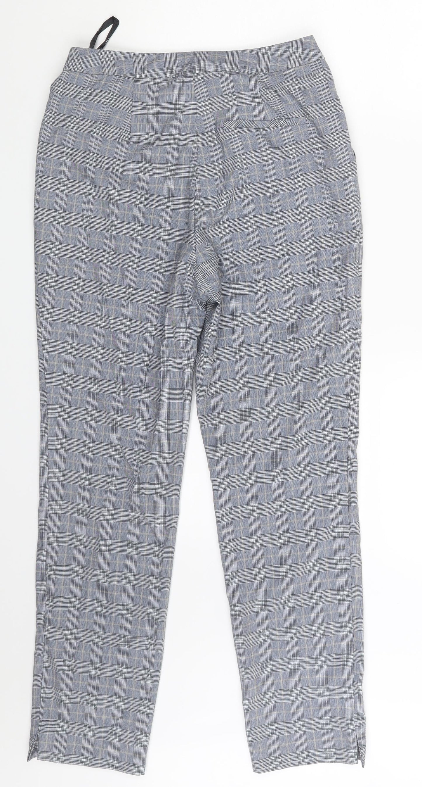 Topshop Womens Grey Herringbone  Chino Trousers Size 8 L27 in