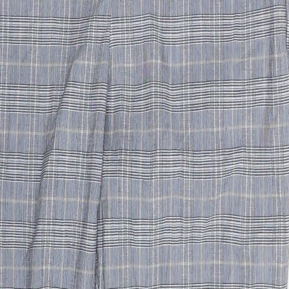 Topshop Womens Grey Herringbone  Chino Trousers Size 8 L27 in