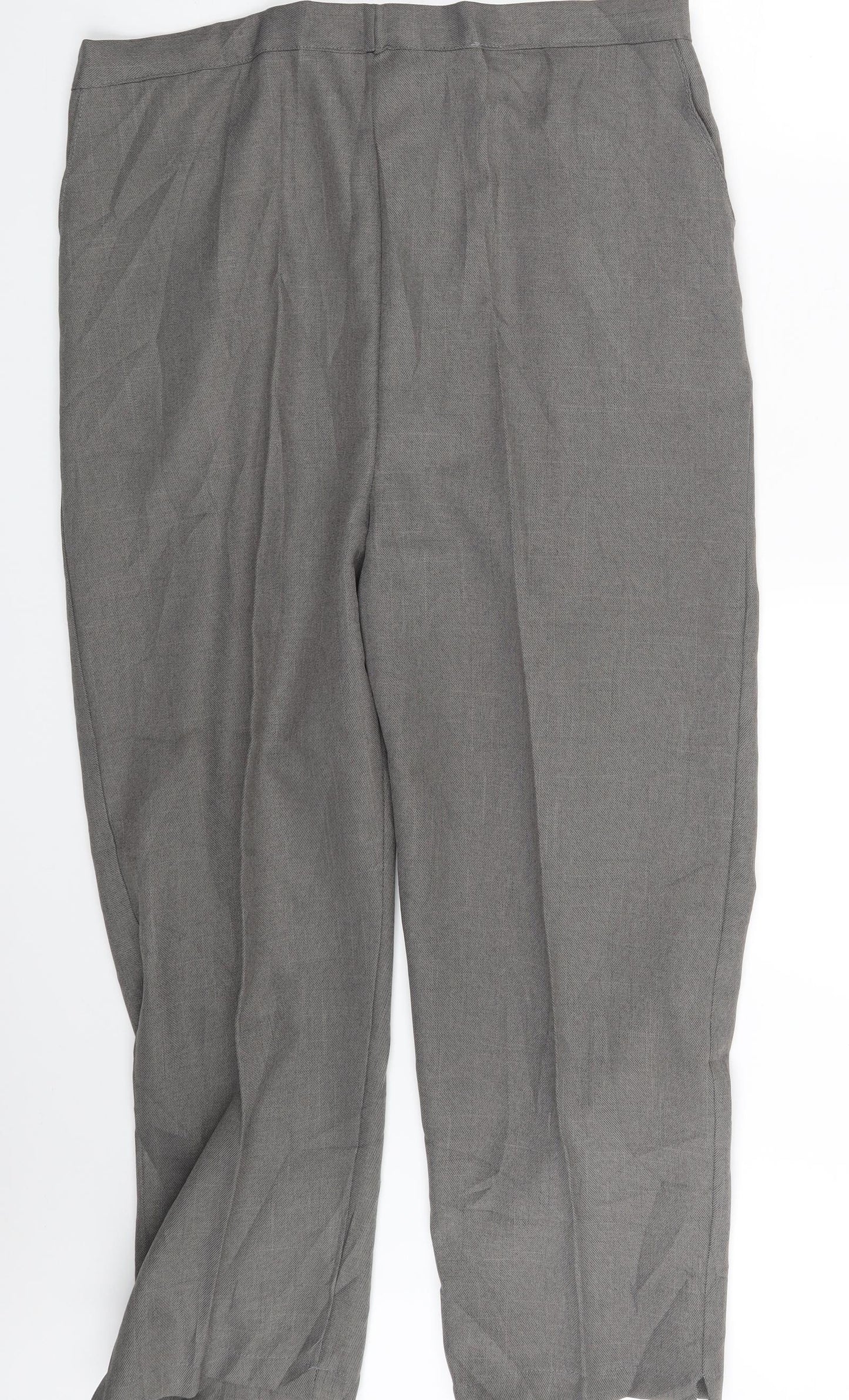 Preworn Womens Grey   Dress Pants Trousers One Size L25 in