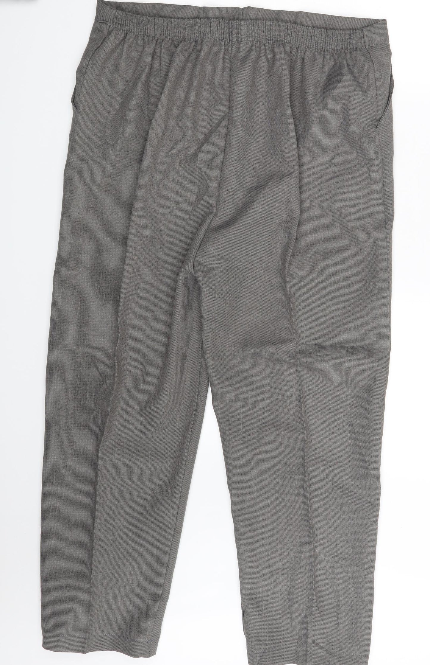 Preworn Womens Grey   Dress Pants Trousers One Size L25 in