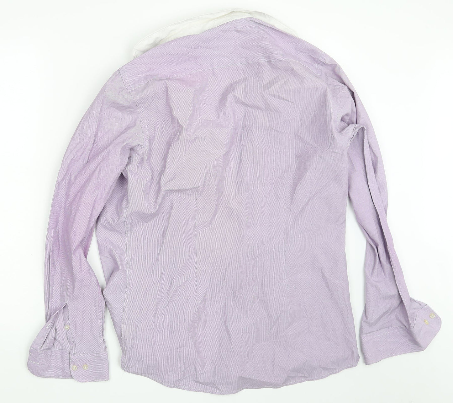 NEXT Mens Purple    Button-Up Size 15.5