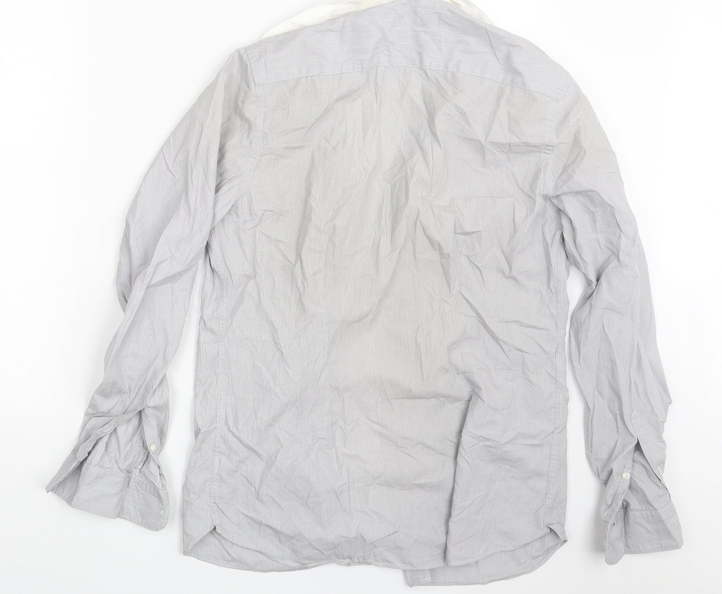 NEXT Mens Grey    Button-Up Size 15.5