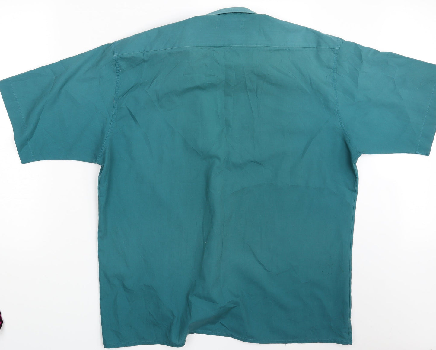 M&S Mens Green    Button-Up Size 17
