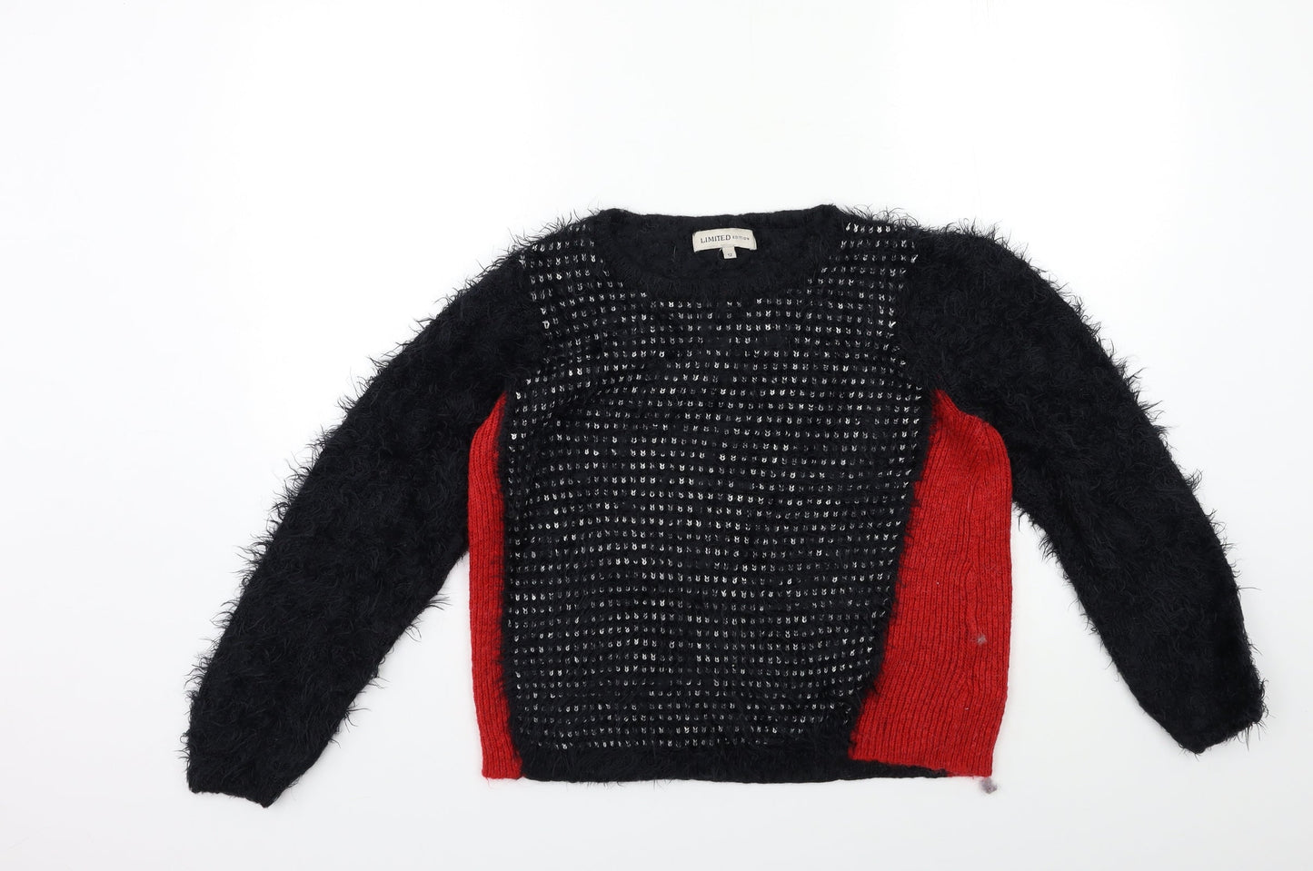 Marks and Spencer Womens Black  Knit Pullover Jumper Size 12