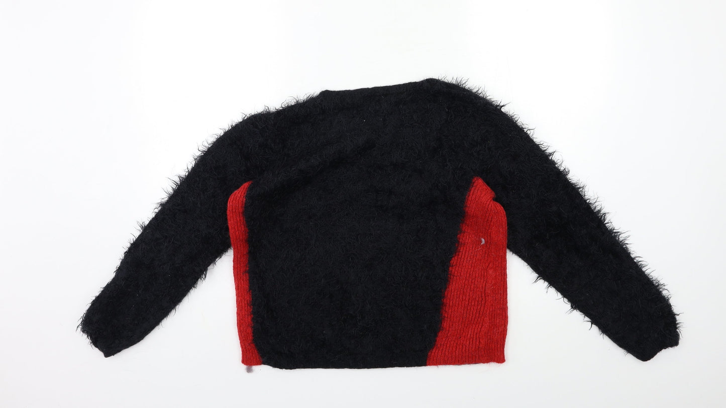 Marks and Spencer Womens Black  Knit Pullover Jumper Size 12