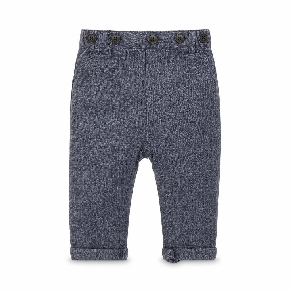 Front view of Next Baby Blue Cargo Trousers, size 9-12, Months