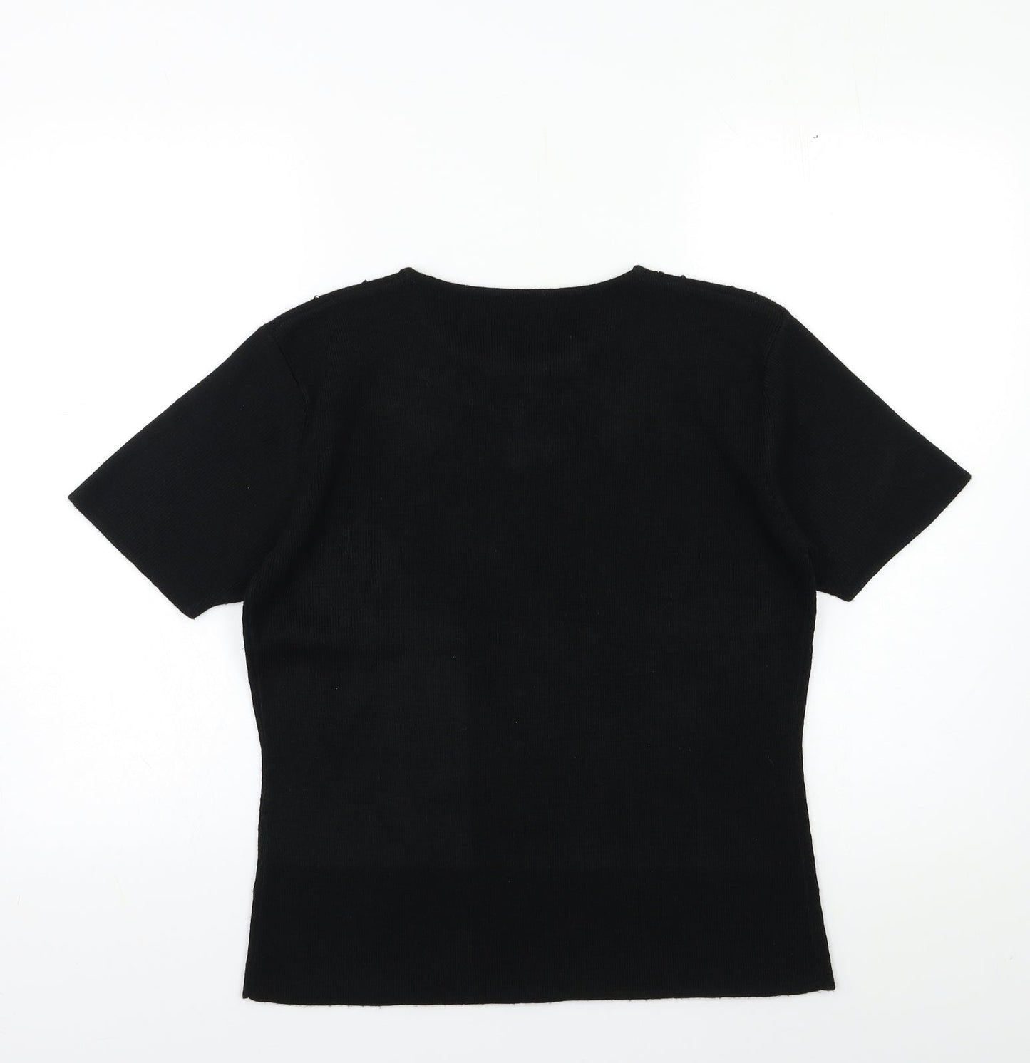 Berkertex Womens Black  Knit Pullover Jumper Size 10