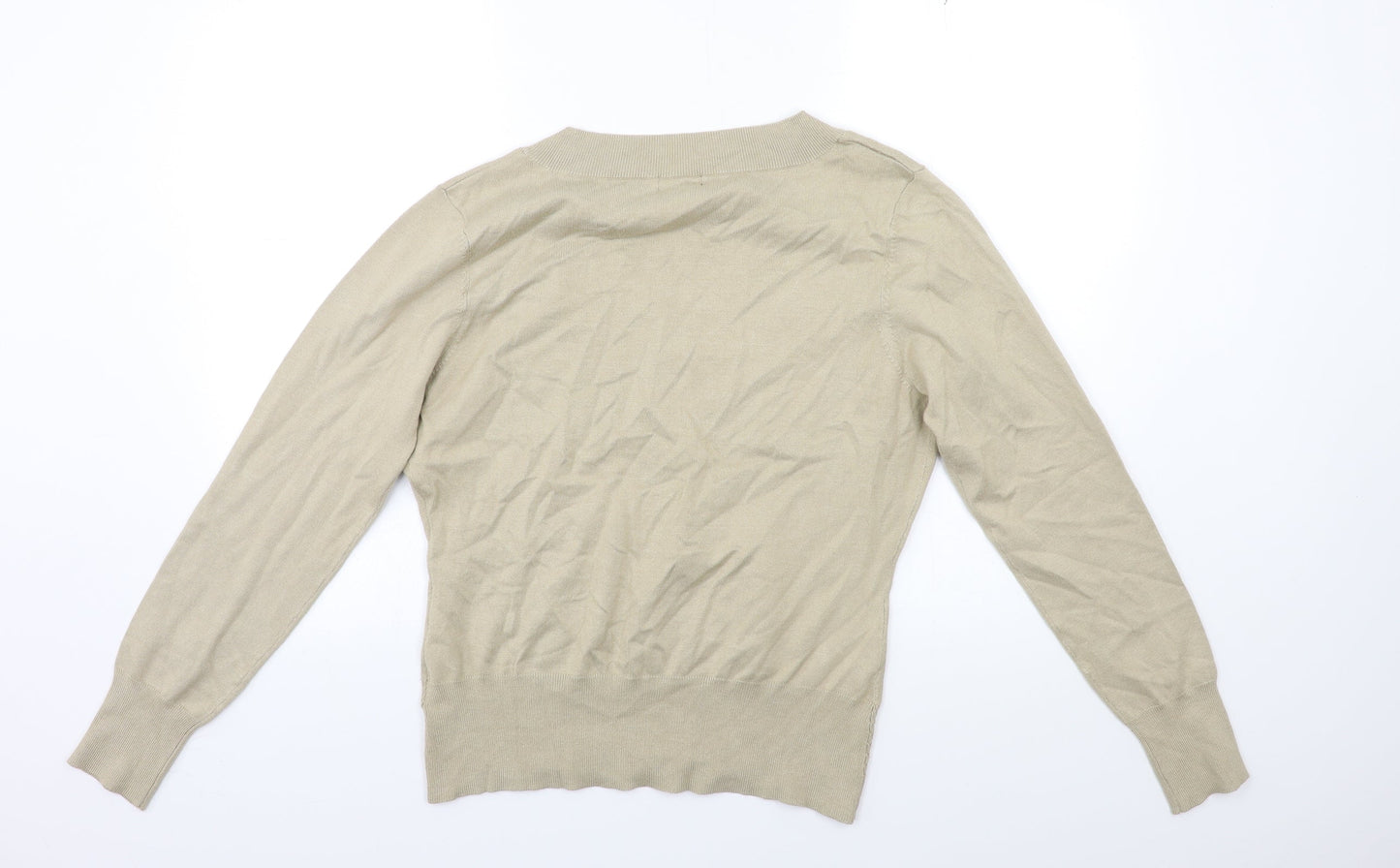 F&F Womens Beige  Knit Pullover Jumper Size 16