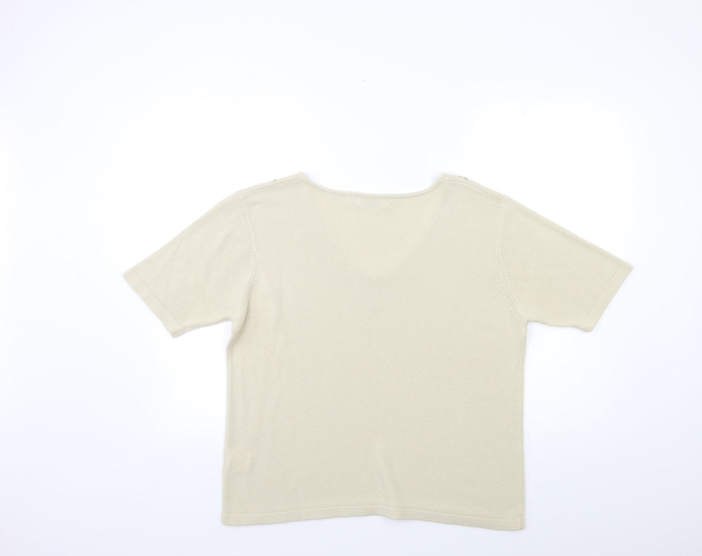Bonmarché Womens Beige  Knit Pullover Jumper Size M
