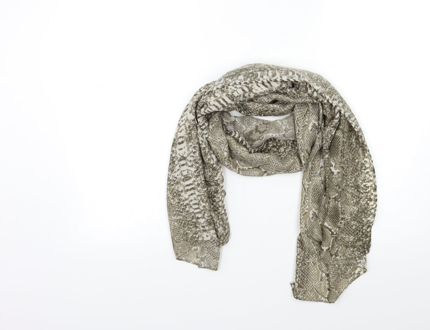 Preworn Womens Grey Animal Print   Scarf