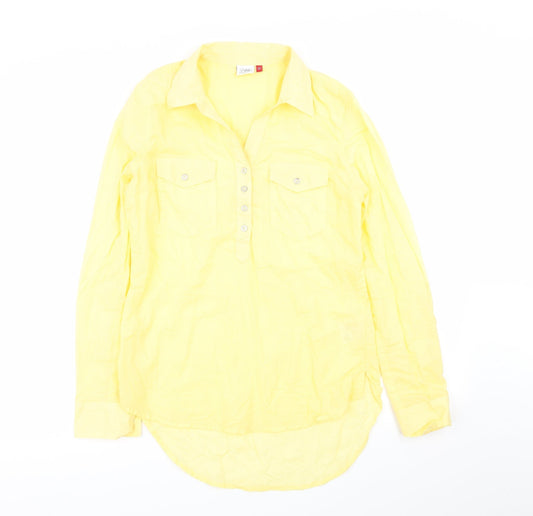OBR Womens Yellow   Basic Blouse Size 4