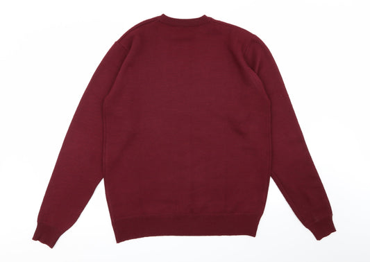 pierre roche Mens Red   Pullover Jumper Size M